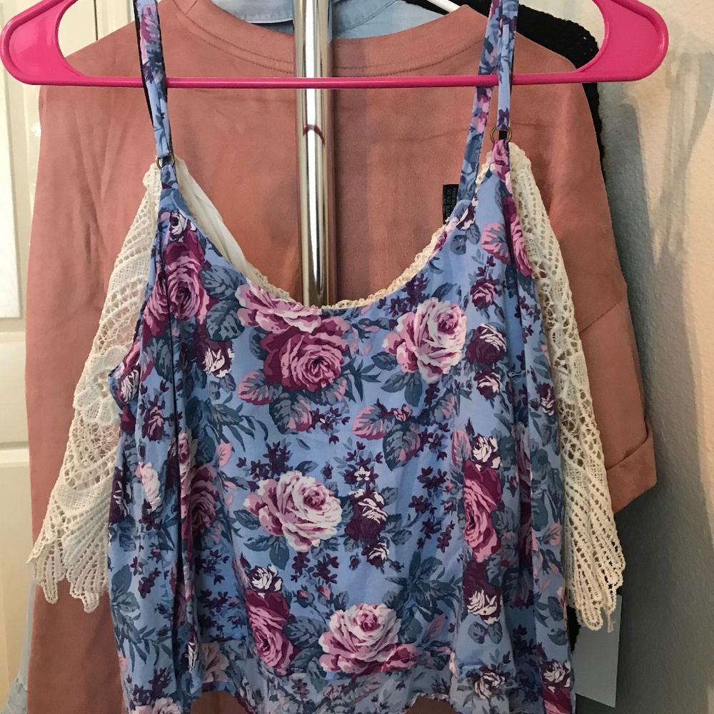 Floral Forever 21 Crop Top